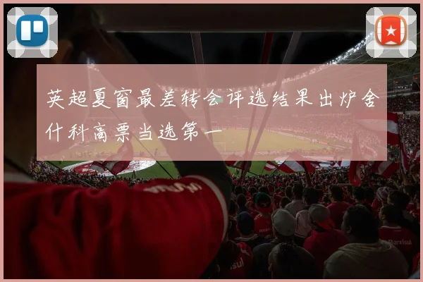 英超夏窗最差转会评选结果出炉舍什科高票当选第一